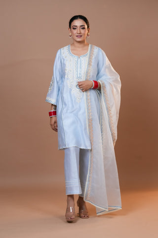 Silk Chanderi suit