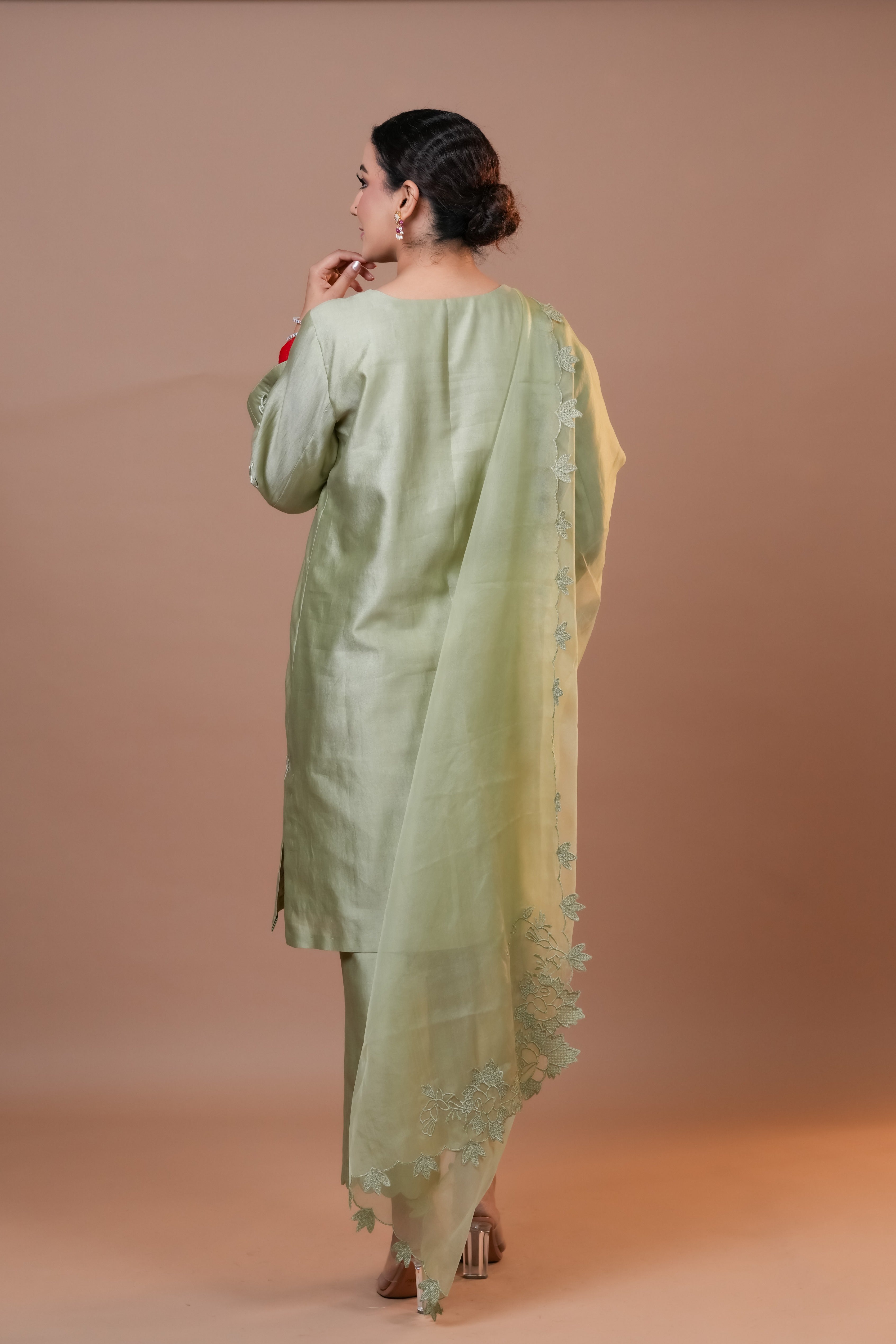 Silk Chanderi suit