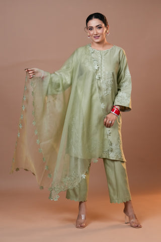 Silk Chanderi suit