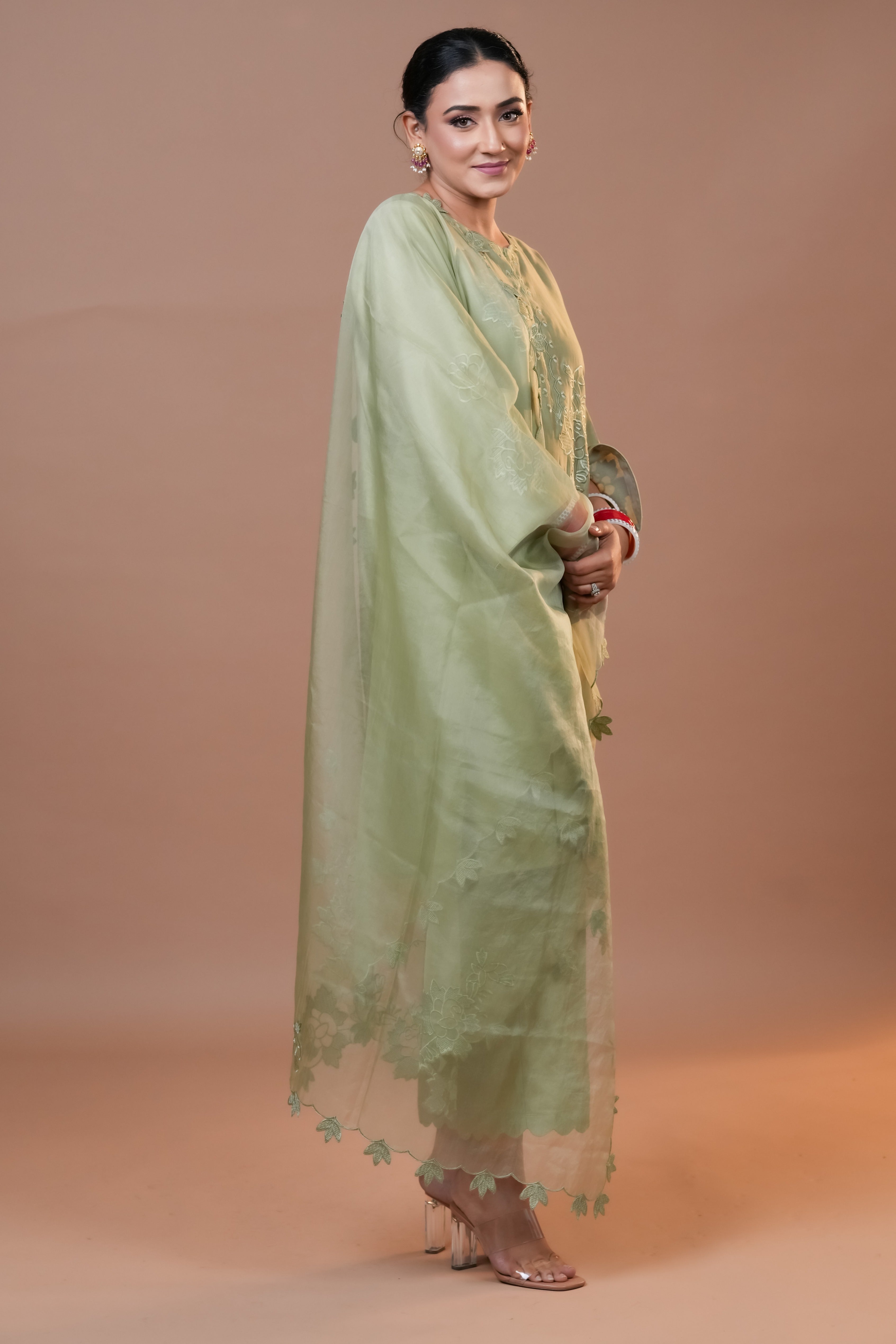 Silk Chanderi suit