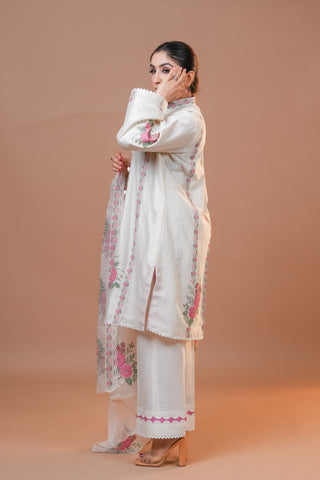 Chanderi silk suit