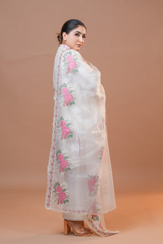 Chanderi silk suit