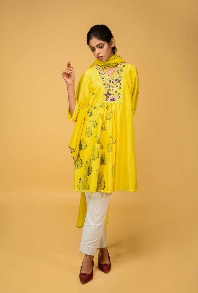 Chanderi Silk kurta