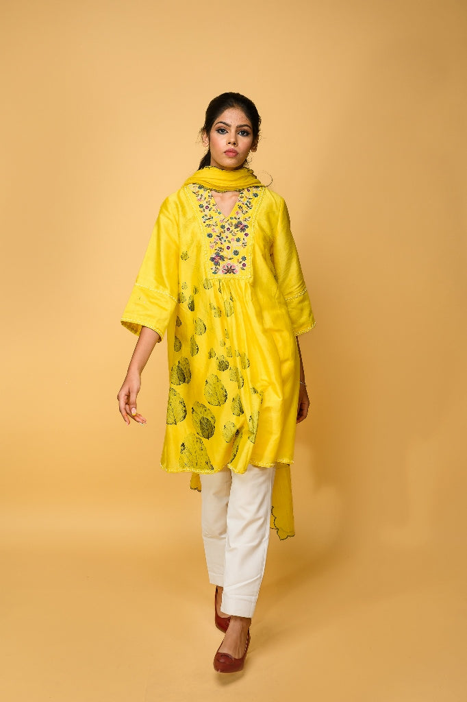 Chanderi Silk kurta