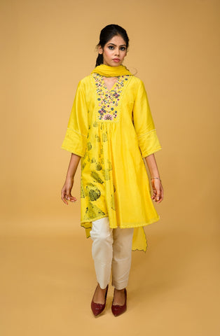 Chanderi Silk kurta