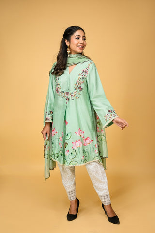 Chanderi Silk kurta Set