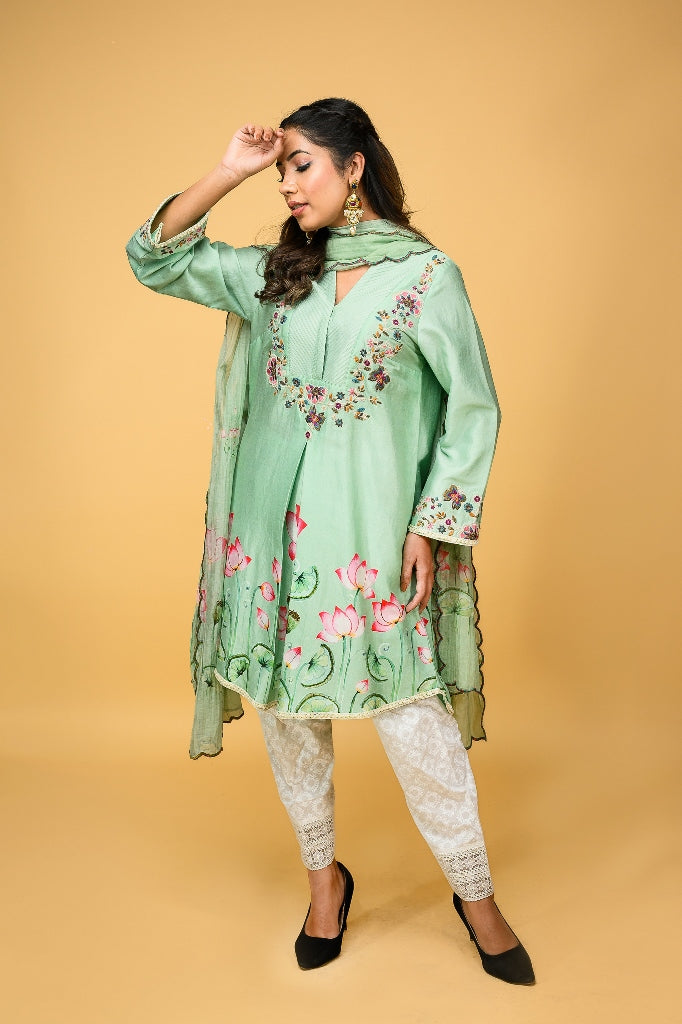 Chanderi Silk kurta Set