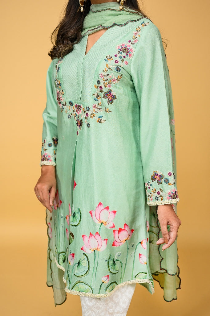 Chanderi Silk kurta Set