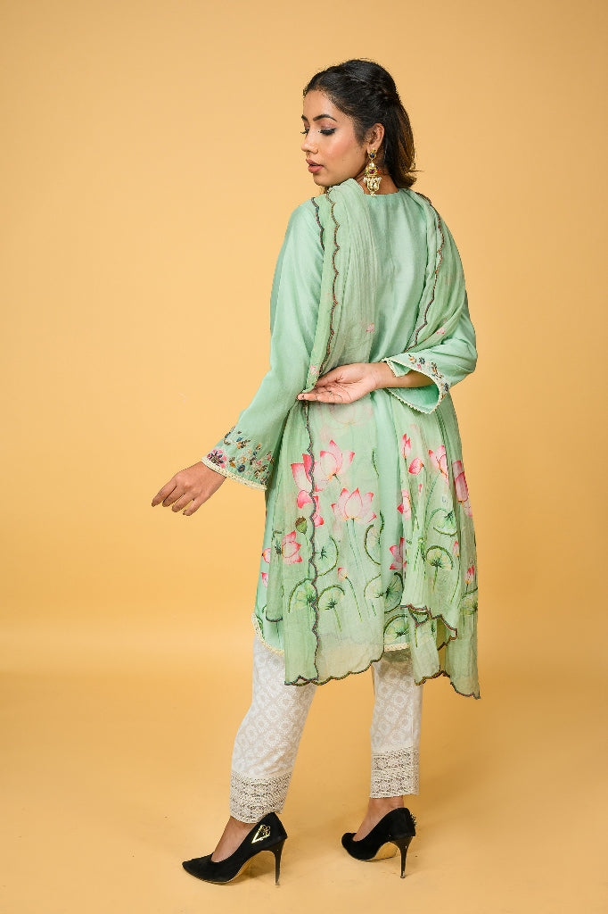 Chanderi Silk kurta Set