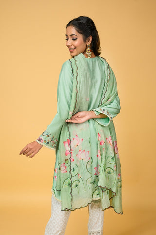 Chanderi Silk kurta Set